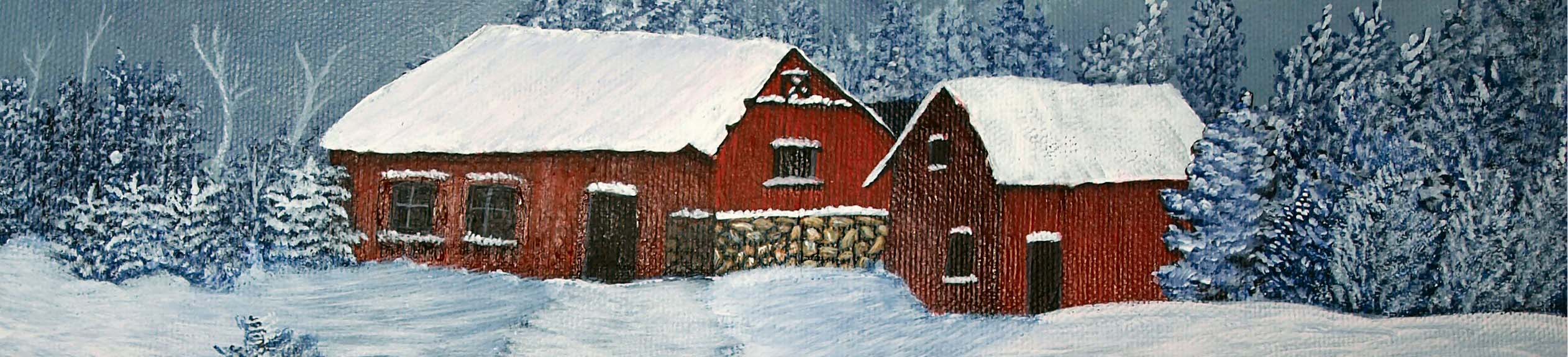 Winter  Barn